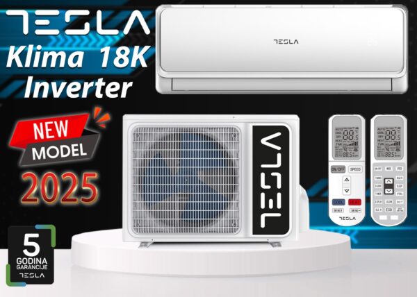 Klima uređaj Tesla 18-ka inverter, 5 godina garancija