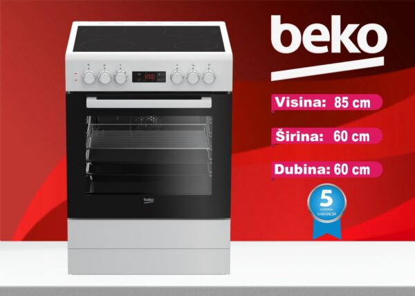 Štednjak staklokeramički Beko