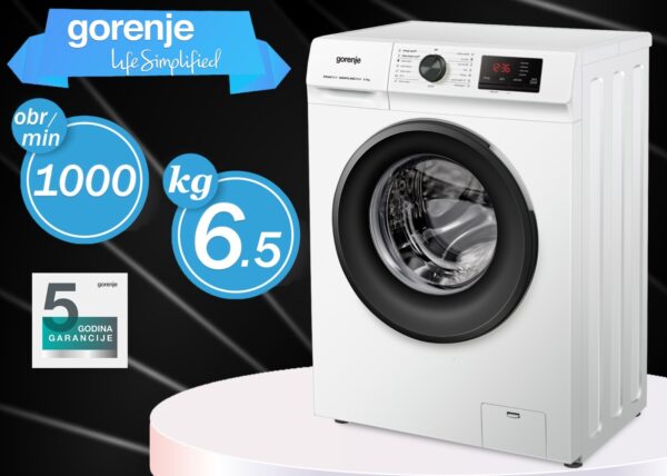 Veš mašina Gorenje, 6.5kg, 1000 obrtaja, 5 godina garancija