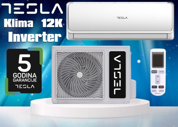 Klima uređaj Tesla 12-ka inverter, 5 godina garancija