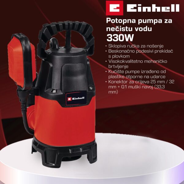 Potopna pumpa za nečistu vodu Einhell