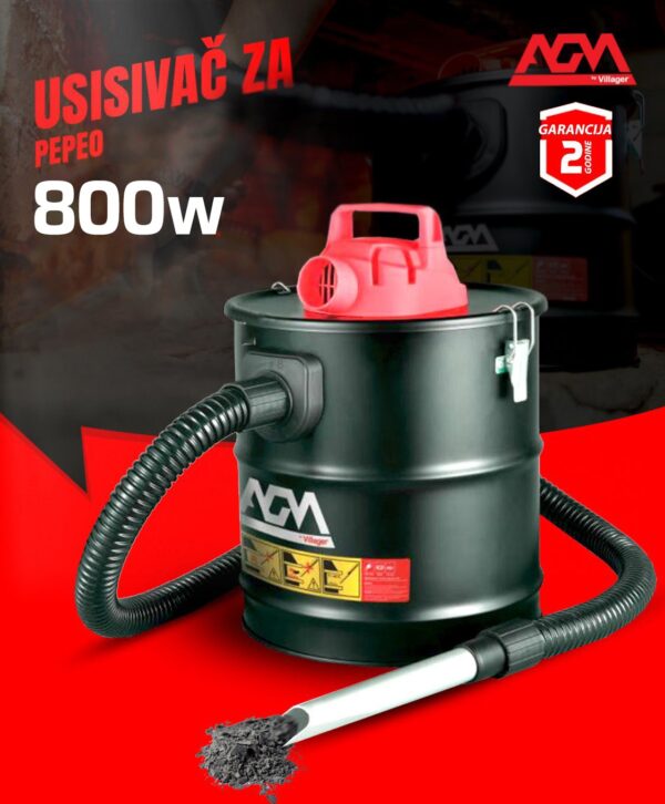 Usisivač za pepeo agm, 800W, 2 godine garancija