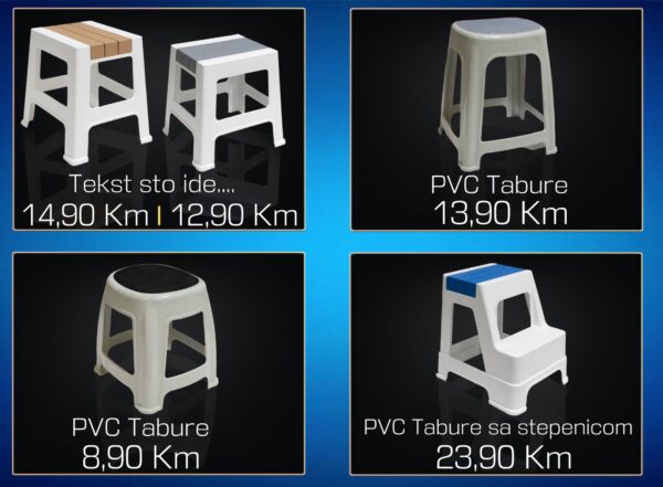 Veliki izbor pvc taburea